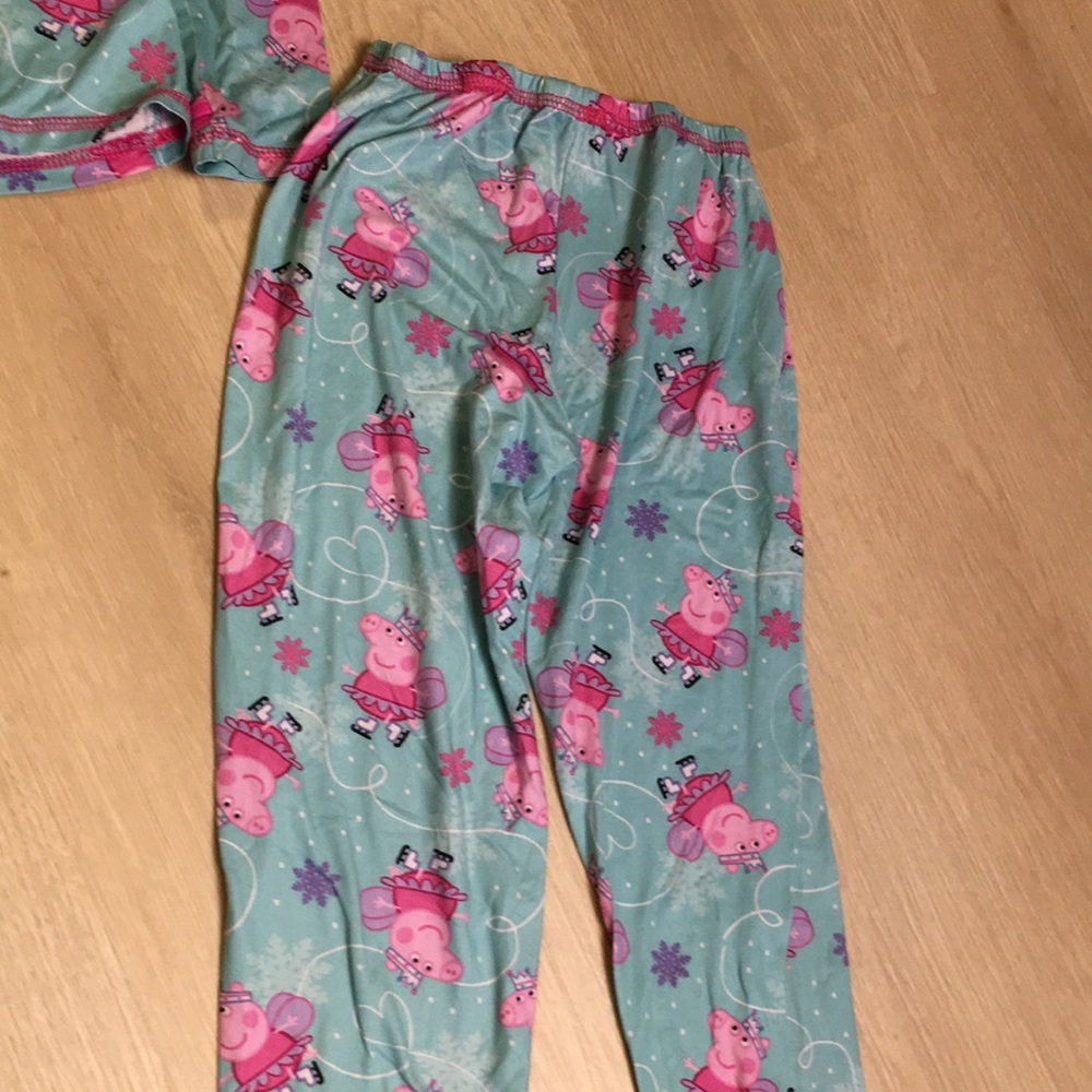 Peppa Pig Cuddl Duds Blue & Pink 2 Piece Long Underwear Base Layer Set Medium - Picture 7 of 7